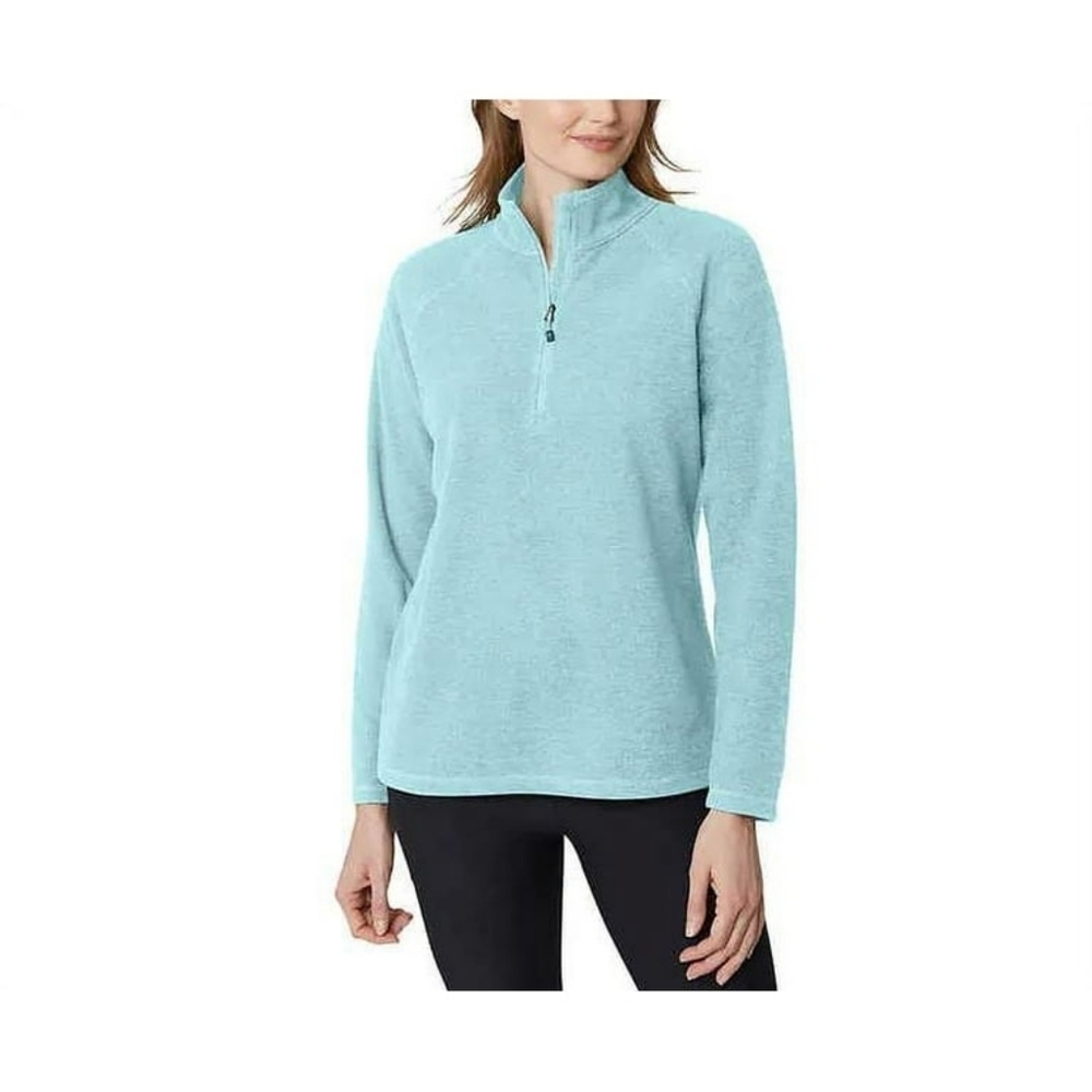 Eddie Bauer 1/4 Zip Pullover Fleece, Color Teal Size M